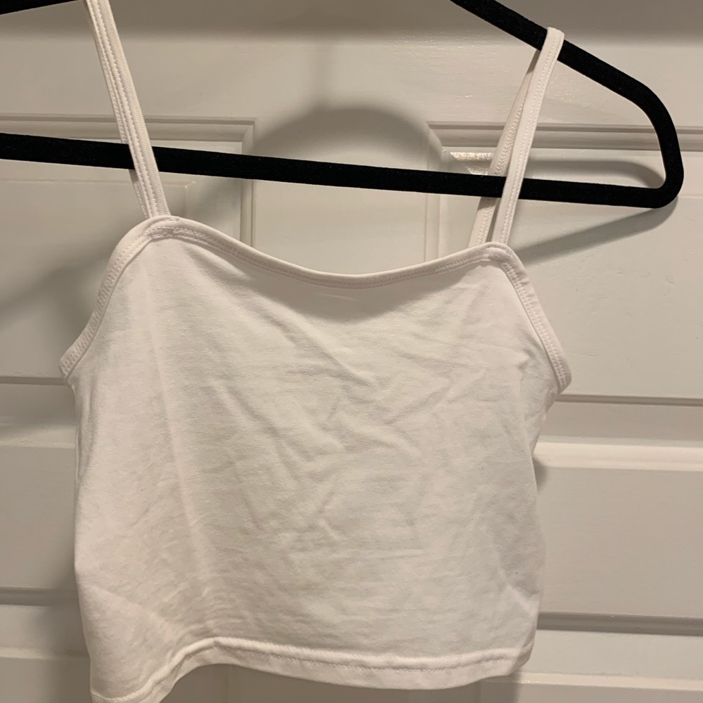 White crop-top H&M Basics